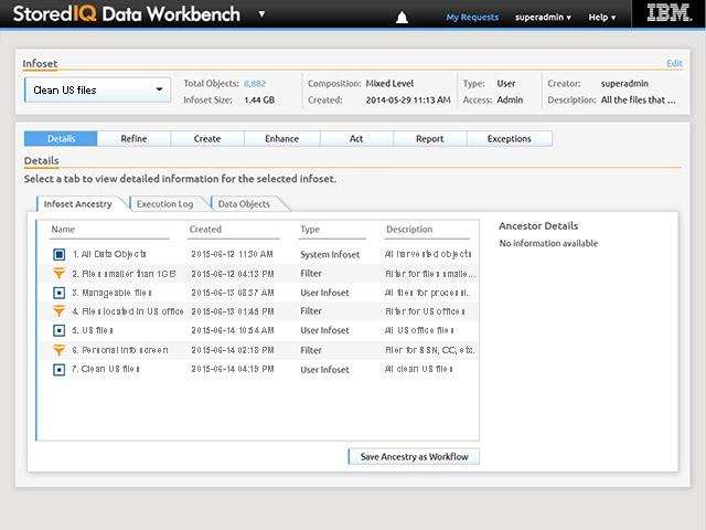 Data Workbench, Details UI