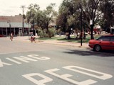 Main park in Alice Springs, local Koories hanging out thereby