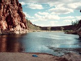 Glen Helen Gorge is a gorge on the Finke River, within the West MacDonnell National Park