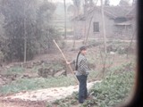 View out of our train window, China in 1991. She is probably a CEO somewhere now