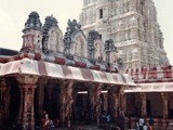 Virupaksha Temple is the 7th century Shiva temple in Hampi, Central Karnataka. Hampi is a UNESCO World Heritage Site. Lord Virupaksha, also referred to as Pampapathi is the main deity in Virupaksha Temple. Virupaksha Temple complex also houses shrines of Bhuvaneshwari and Vidyaranya