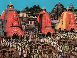 The Jagannath Temple is a Hindu temple dedicated to the god Jagannath, a form of Vishnu in Hinduism and two of his siblings, Balaram and Subhadra, alongside Sudarshan (the deified form of Vishnu's primary weapon). It is located in Puri in the state of Odisha, situated on the eastern coast of India