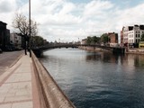 The Ha'penny Bridge, known later for a time as the Penny Ha'penny Bridge, and officially the Liffey Bridge, is a pedestrian bridge built in May 1816 over the River Liffey in Dublin, Ireland. Made of cast iron, the bridge was cast in Shropshire, England