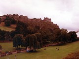 Edinburgh Castle is a historic castle in Edinburgh, Scotland. It stands on Castle Rock, which has been occupied by humans since at least the Iron Age. There has been a royal castle on the rock since the reign of Malcolm III in the 11th century, and the castle continued to be a royal residence until 1633