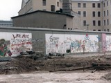 Last fragments of the Berlin wall, after it fell