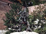 Wawel Dragon Statue is a monument at the foot of the Wawel Hill in Kraków, Poland, in front of the Wawel Dragon's den, dedicated to the mythical Wawel Dragon. Installed in 1972, the statue is capable of letting out fire from its mouth on demand