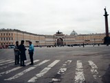 The Alexander Column, also known as Alexandrian Column, is the focal point of Palace Square in Saint Petersburg, Russia. The monument was raised after the Russian victory in the war with Napoleon's France. The column is named for Emperor Alexander I of Russia, who reigned from 1801 to 1825