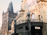 Municipal House is a civic building that houses Smetana Hall, a celebrated concert venue, in Prague, Czech Republic. It is located on Náměstí Republiky next to the Powder Gate in the centre of the city.