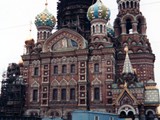 The Church of the Savior on Spilled Blood is a Russian Orthodox church in Saint Petersburg, Russia which currently functions as a secular museum and church at the same time. The structure was constructed between 1883 and 1907. It is one of Saint Petersburg's major attractions.