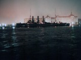 Aurora is a Russian protected cruiser, currently preserved as a museum ship in Saint Petersburg. Aurora was one of three Pallada-class cruisers, built in Saint Petersburg for service in the Pacific. All three ships of this class served during the Russo-Japanese War