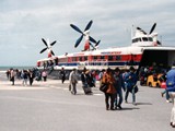 The hovercraft awaits--enroute to France