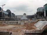 Louvre under construction, 1991