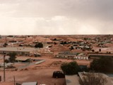 Beautiful downtown Coober Pedy, central Australian. The name means "whitefellas' hole" in the Koorie language and is a major opal mining center