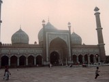 The Masjid-i-Jehan-Numa, commonly known as the Jama Masjid of Delhi, is one of the largest Sunni mosques in India. Its builder is the Mughal emperor Shah Jahan, between 1644 and 1656, and inaugurated by its first Imam, Syed Abdul Ghafoor Shah Bukhari.