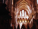 Salisbury Cathedral, formally the Cathedral Church of the Blessed Virgin Mary, is an Anglican cathedral in the city of Salisbury, England. The cathedral is considered the beau idéal of Early English Gothic design