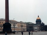 The Alexander Column, also known as Alexandrian Column, is the focal point of Palace Square in Saint Petersburg, Russia. 